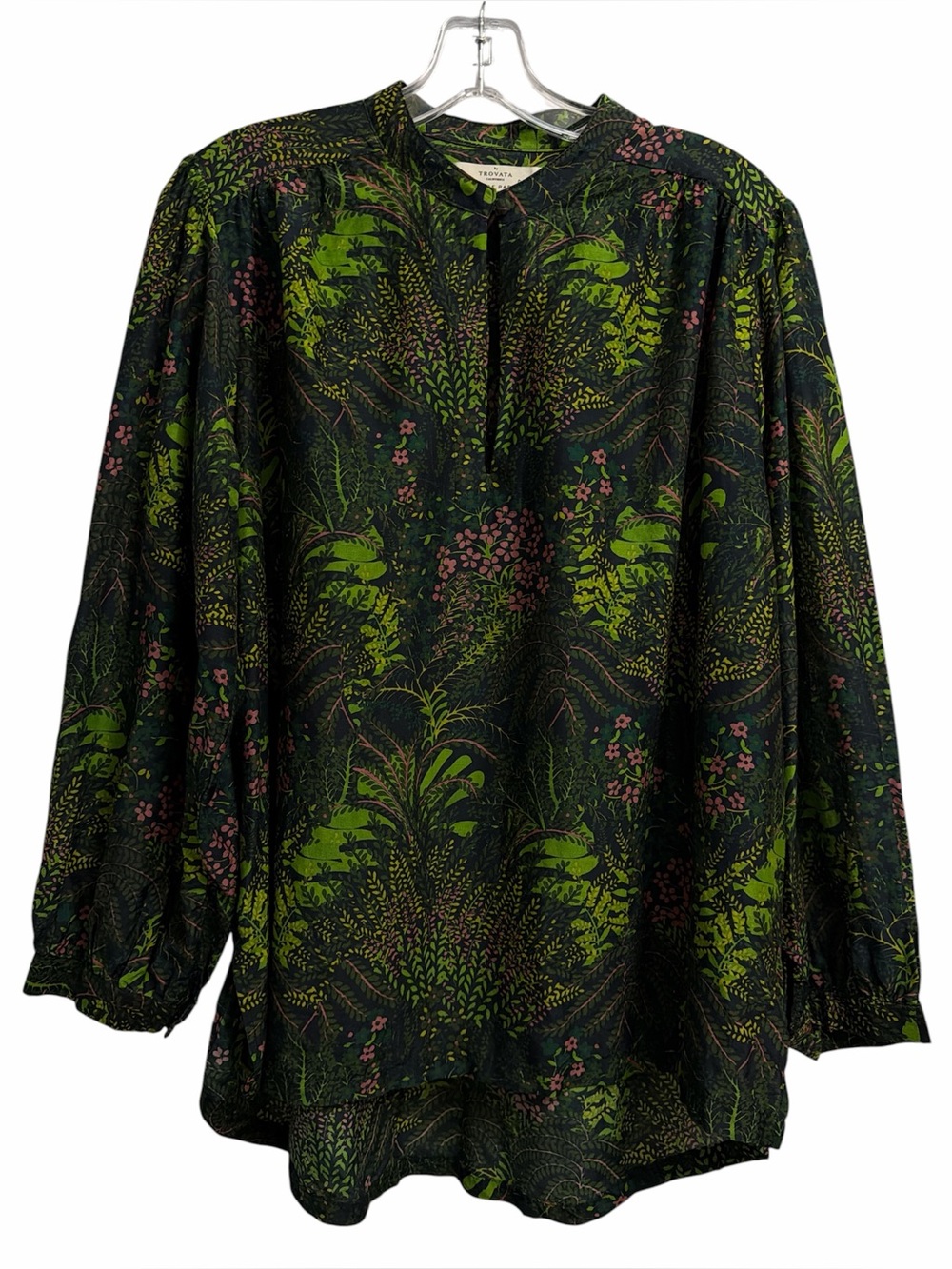 Trovata Birds of paradis Bailey Blouse Floral-Print V-Neck - Picture 5 of 7